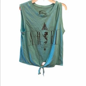 Disney Ariel cropped tank top size: L
